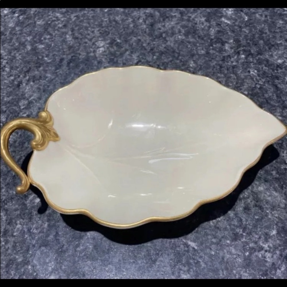 Vintage Lenox Leaf Dish Bowl